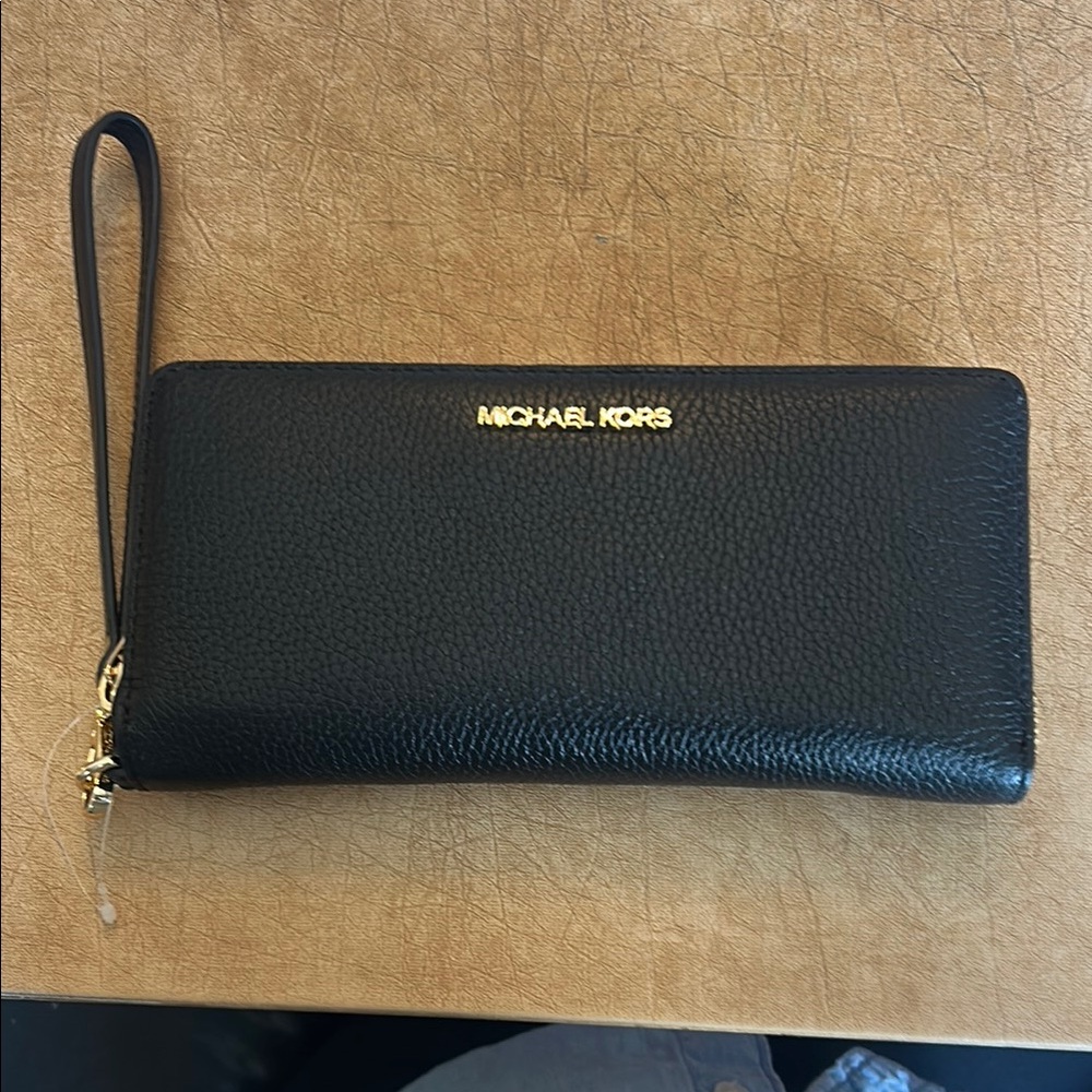 Michael Kors Black Wristlet Wallet